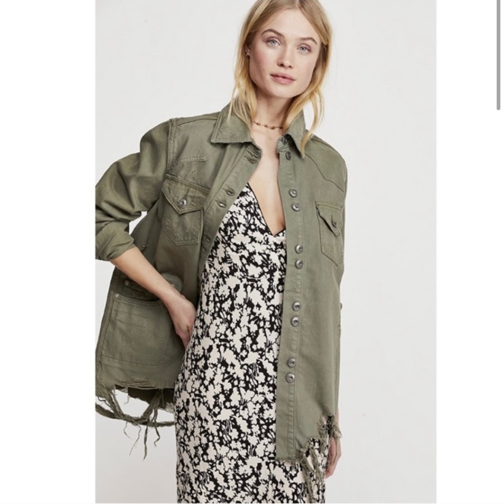 Free People Moonchild shirt jacket